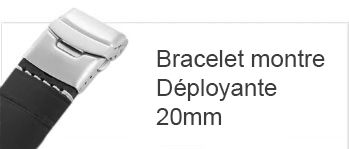Bracelet montre 20mm avec déployante
