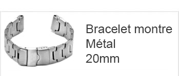 Bracelet montre métal 20mm