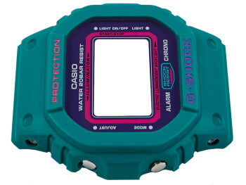 Boîtier de montre Casio G-Shock turquoise DW-5600TB-6 avec verre minéral