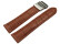 Bracelet montre boucle déployante veau grain croco marron clair 18mm 20mm 22mm 24mm 26mm