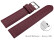 XS Dégagement rapide bracelet montre cuir souple grainé bordeaux 12mm 14mm 16mm 18mm 20mm