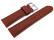 Bracelet de montre cuir très souple rembourré optique rétro Rust 14mm - 24mm