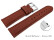 Bracelet montre à changement rapide cuir très souple rembourré optique rétro Rust 14mm - 24mm