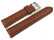 Bracelet montre cuir véritable rembourré grainé marron clair 18mm 20mm 22mm 24mm 26mm 28mm