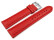 Bracelet montre cuir véritable rembourré grainé rouge 18mm 20mm 22mm 24mm 26mm 28mm