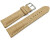 Bracelet de montre rembourrage épais grain croco beige 18mm 20mm 22mm 24mm