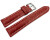 Bracelet de montre rembourrage épais grain croco rouge 18mm 20mm 22mm 24mm