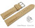 Bracelet montre à dégagement rapide rembourrage épais grain croco beige 18mm 20mm 22mm 24mm