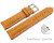 Bracelet montre à dégagement rapide rembourrage épais grain croco orange 18mm 20mm 22mm 24mm