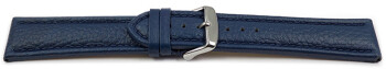 Bracelet montre dégagement rapide cuir grainé bleu 18mm 20mm 22mm 24mm 26mm