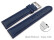 Bracelet montre dégagement rapide cuir grainé bleu 18mm 20mm 22mm 24mm 26mm