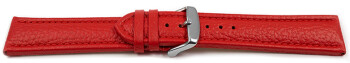 Bracelet montre dégagement rapide cuir grainé rouge 18mm 20mm 22mm 24mm 26mm