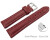 Bracelet montre dégagement rapide cuir grainé bordeaux wN 18mm 20mm 22mm 24mm 26mm 28mm